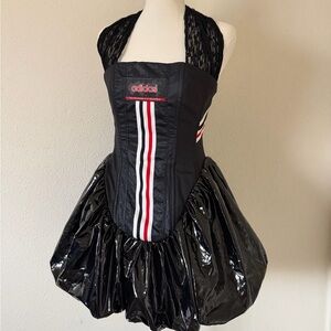 Adidas Black Dress with Red and White Accents